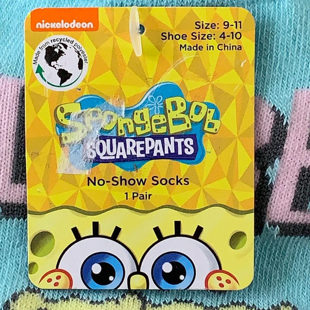 Hot Topic Women's One Size SpongeBob‎ Ouran Host Club Graphic No Show Socks NWT